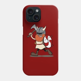 Viking Berserker Cartoon (Player 2 / Red) Phone Case