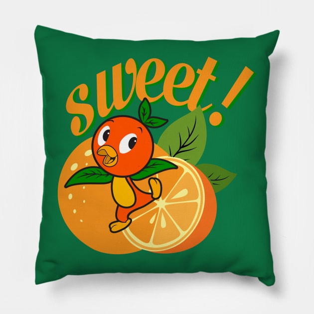Sweet Orange Pillow by EnchantedTikiTees