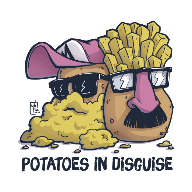 Potatoes in disguise (black text) by MBGraphiX