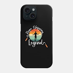 Rope Skipping Legend Retro Design for Rope Jumpers Phone Case