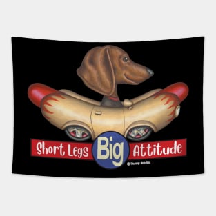 Dachshund in Hotdog Mobile Tapestry