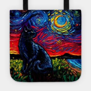 Black Cat Night 2 Tote