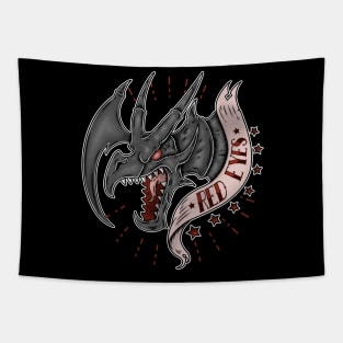 RED EYES Tapestry