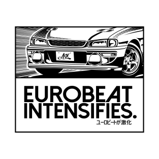 EUROBEAT INTENSIFIES - WRX STI Coupe Type R Version GC8F T-Shirt