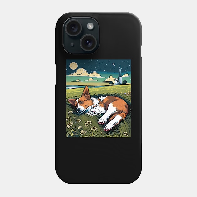 Love Sleeping for Dog Lovers - Starry Night Dog Phone Case by WilliamHoraceBatezell