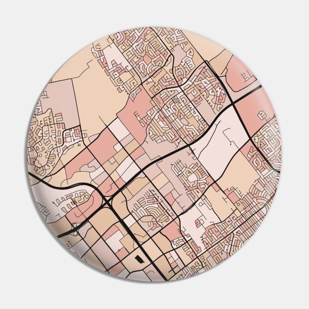 Laval Map Pattern in Soft Pink Pastels Pin by PatternMaps