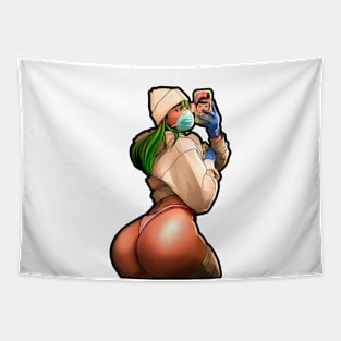 SEXY GRIL SEILFIE PIN UP Tapestry