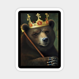 Bear with Crown Magnet