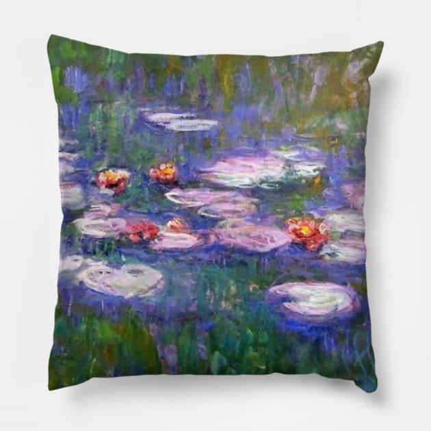 Water lilies Pillow by bumblethebee