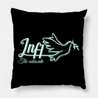 INFJ The Advocate MBTI types 5D Myers Briggs personality gift with icon Pillow