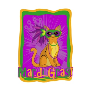 Mardi Gras Cat T-Shirt