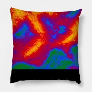 Gay Pride Abstract Fractal Fog Pillow