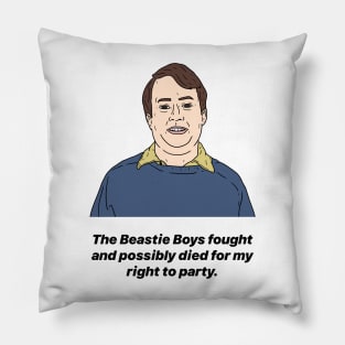 MARK CORRIGAN | RIGHT TO PARTY Pillow