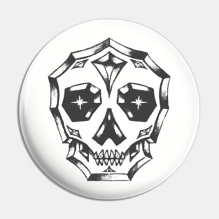 Diamond Skull Pin
