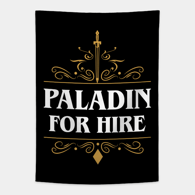 Paladin For Hire Tapestry by pixeptional