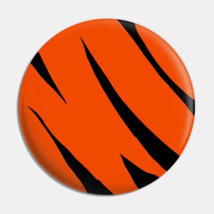 Black and Orange Tiger Print Pin