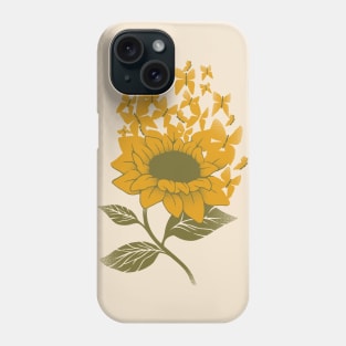 Sunflower Butterfly by Tobe Fonseca Phone Case