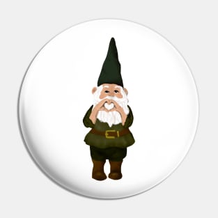 I heart you Gnome Pin