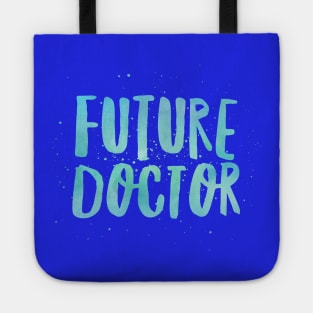 Boys Mens Future Doctor Print Blue Tote
