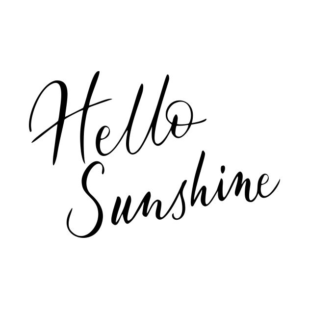 Hello Sunshine Black by Oceanacraft