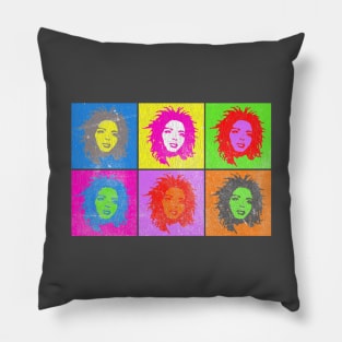 Lauryn Hill Pop Art Vintage Look Pillow