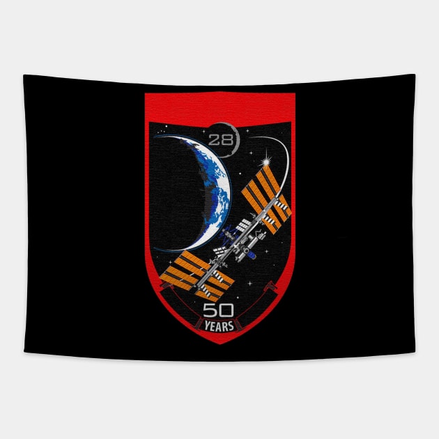 Black Panther Art - NASA Space Badge 83 Tapestry by The Black Panther