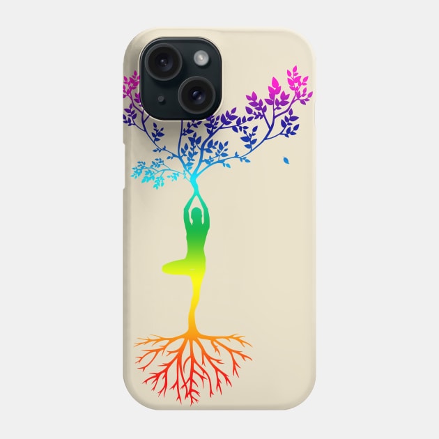 Yoga spiritual chakra tree of life spirituel magic Phone Case by spiritual