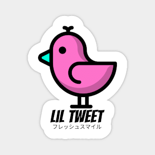 Lil Tweet Bird Animal Pink Blue Magnet