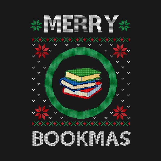 Merry Bookmas Christmas Knitted Texture for Book Readers by rawresh6