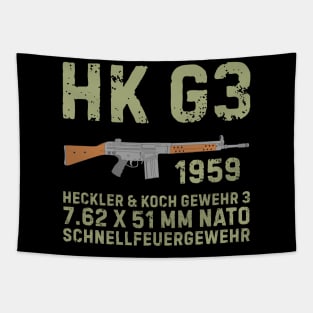 HK G3 German Assault Rifle color version Tapestry