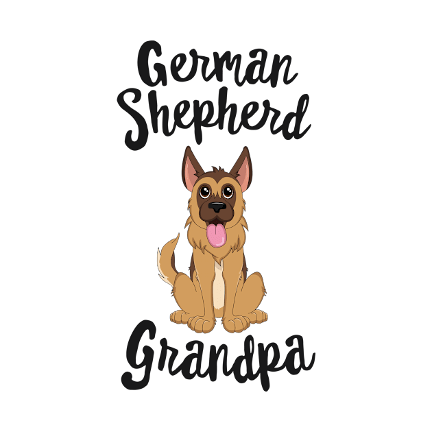 German Shepherd Grandpa Pawpa Dog Grandparents Grand Paw by 14thFloorApparel