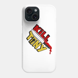 Kill Tony Podcast Fun Fan Logo WIth Microphone and a Knife (White) Phone Case