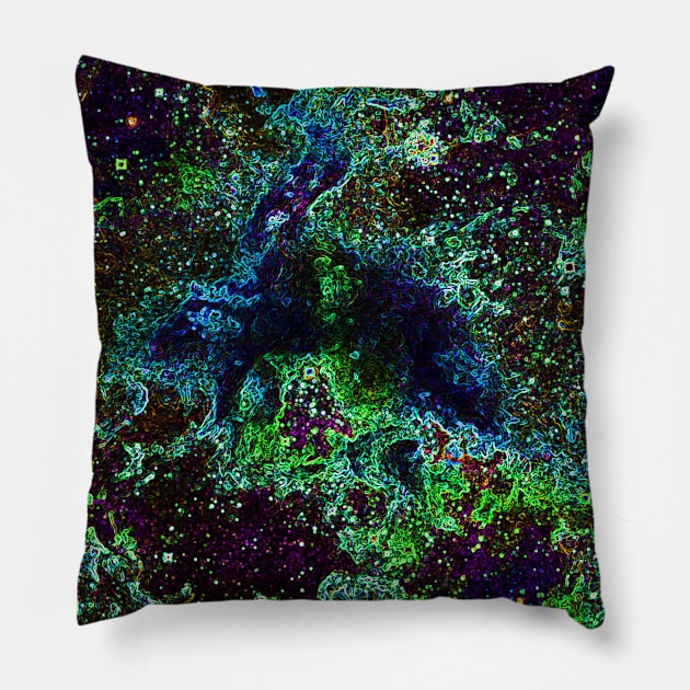 Black Panther Art - Glowing Edges 15 Pillow by The Black Panther