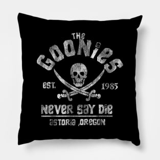 The Goonies Vintage 1985 Never Say Die Pillow