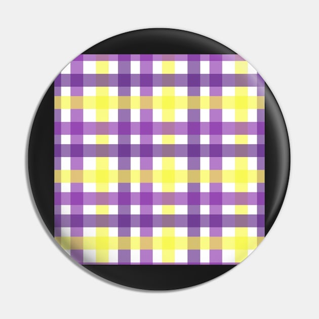 Sunny Grape Plaid Pin by CeeGunn