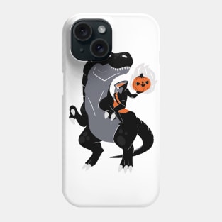 Headless Horseman Riding a Dinosaur Phone Case