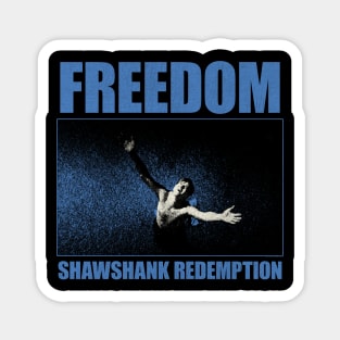 freedom shawshank redemption grunge Magnet