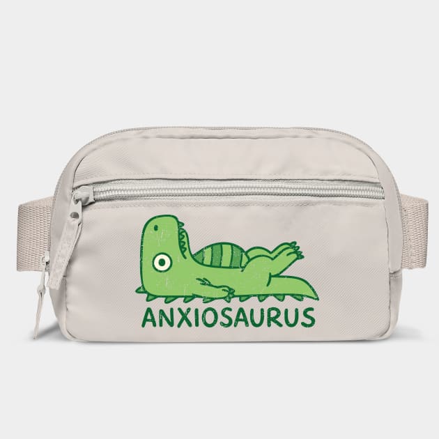 Anxiousaurus Mental Health Anxiety Sarcasm Pun by Anticorporati