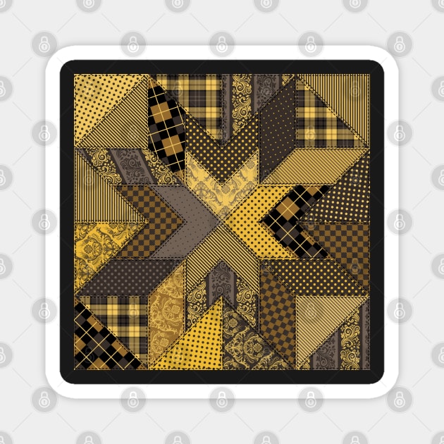 Helga Quilt 2 Magnet by implexity