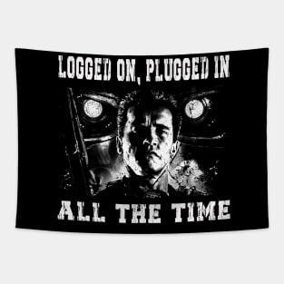 Graphic Vintage Cyberdyne Systems Art Character Tapestry