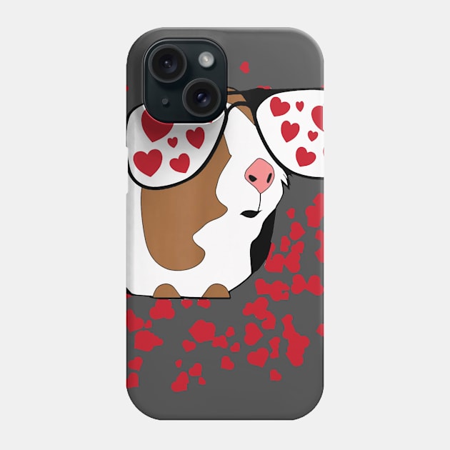 Guinea Pig Lover | Valentine with big heart Phone Case by CathyStore