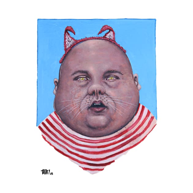 The Return of the Catman | The Amazing Half Cat Half Man Sideshow Cute Monster Villain by Tiger Picasso