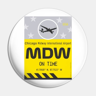 MDW Chicago airport Pin