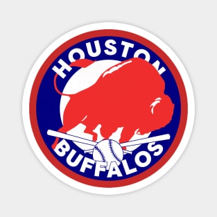 Retro Houston Buffalos Baseball Magnet