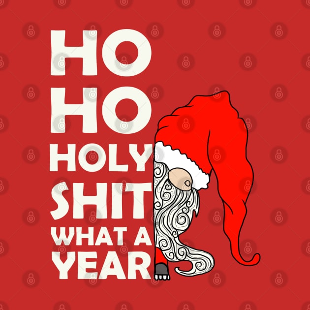 Ho Ho Ho A What a Year Christmas Illustration by LJWDesign.Store