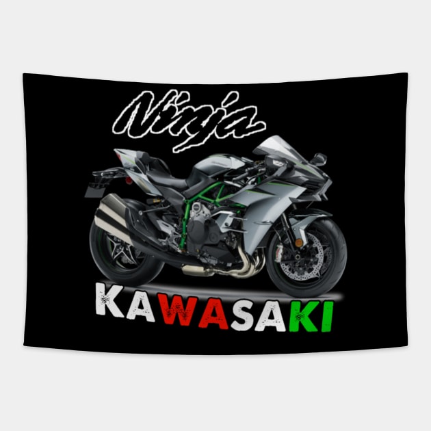 Kawasaki Ninja h2r Tapestry by Farhan S