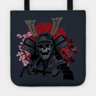 skull samurai Tote