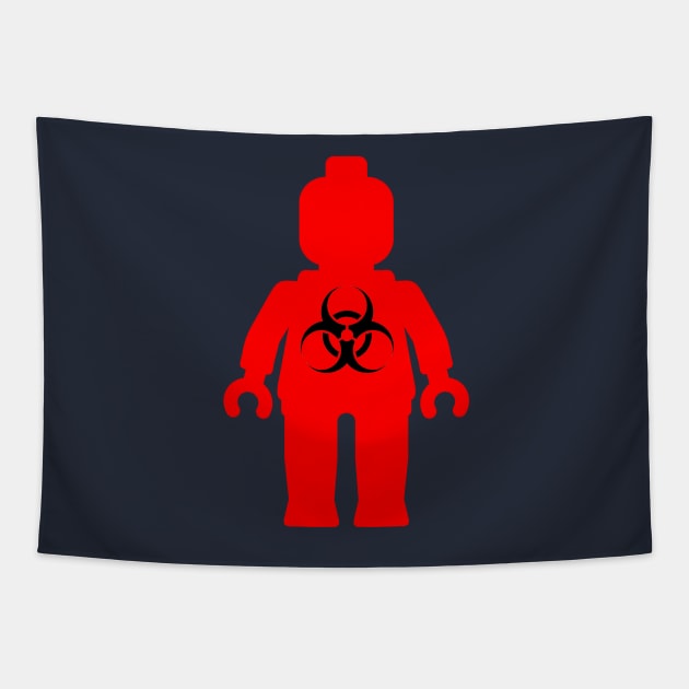 Minifig with Radioactive Symbol Tapestry by ChilleeW