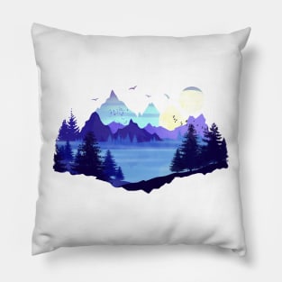 An winter day in nature by the lake Pillow