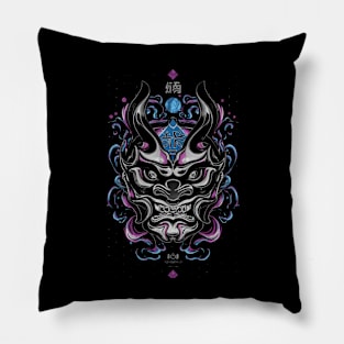 Oni mask Pillow